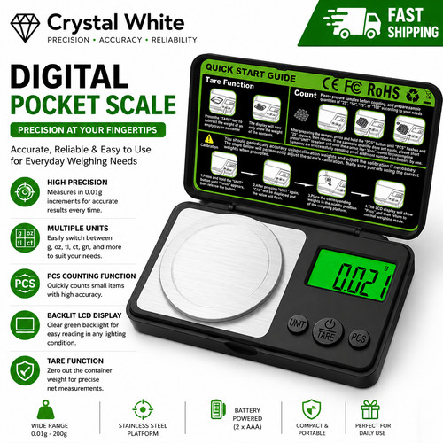 Digital pocket scales - scales, 100g